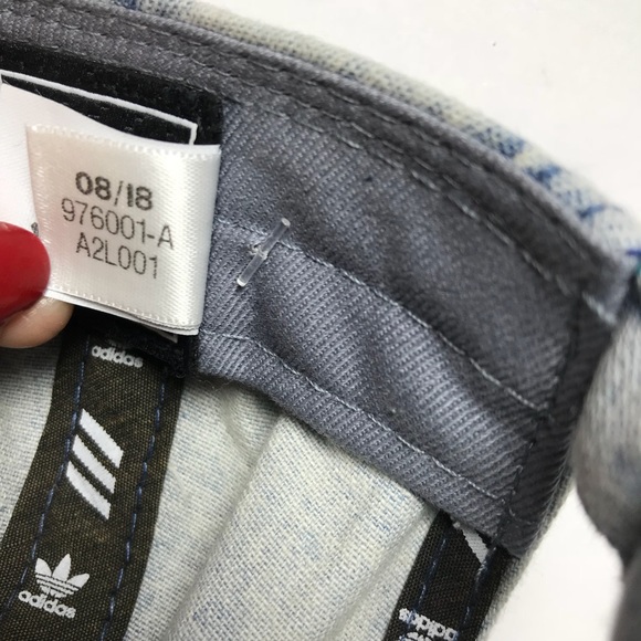 NWT Adidas Originals Denim Hat Trefoil Ball Cap - Picture 4 of 8